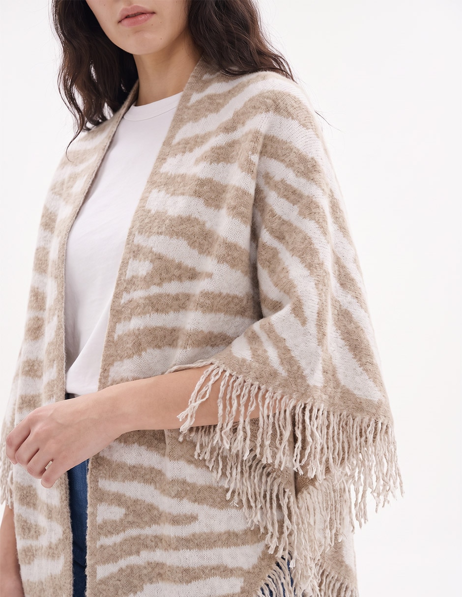 Capa poncho kimono DKNY para mujer 4