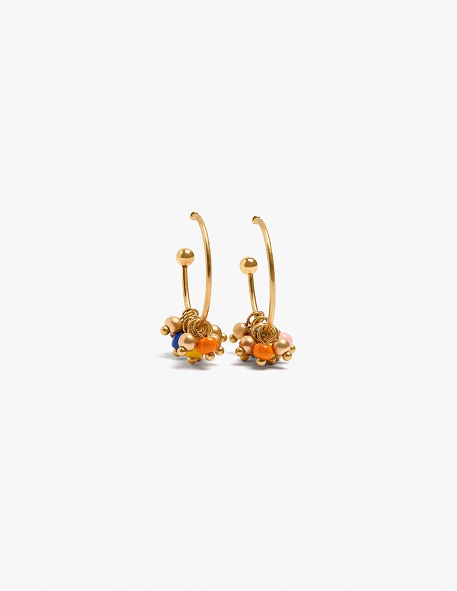 Aretes largos tutti block con acabado mate Aretes largos tutti block con acabado mate