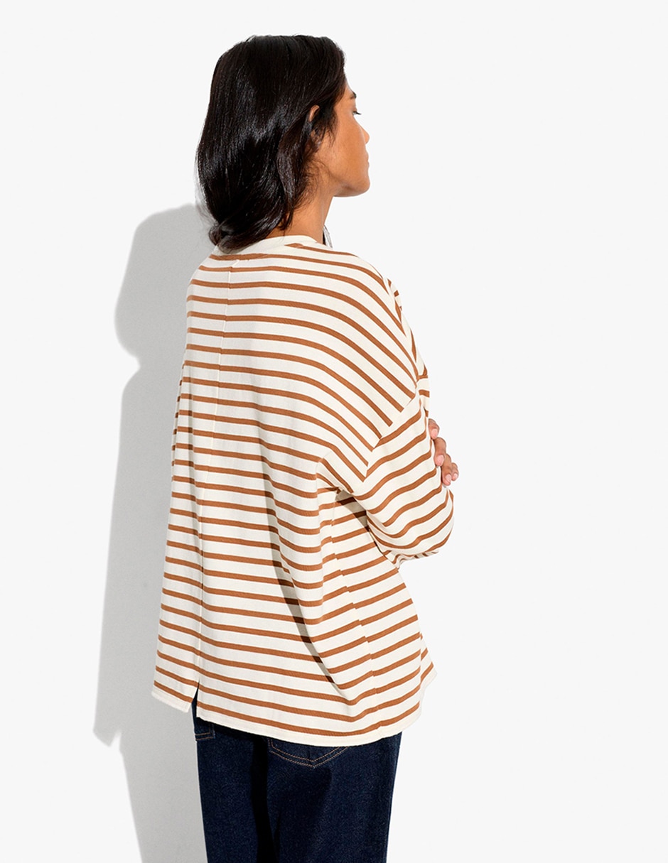 Playera manga corta t display cuello redondo para mujer 2