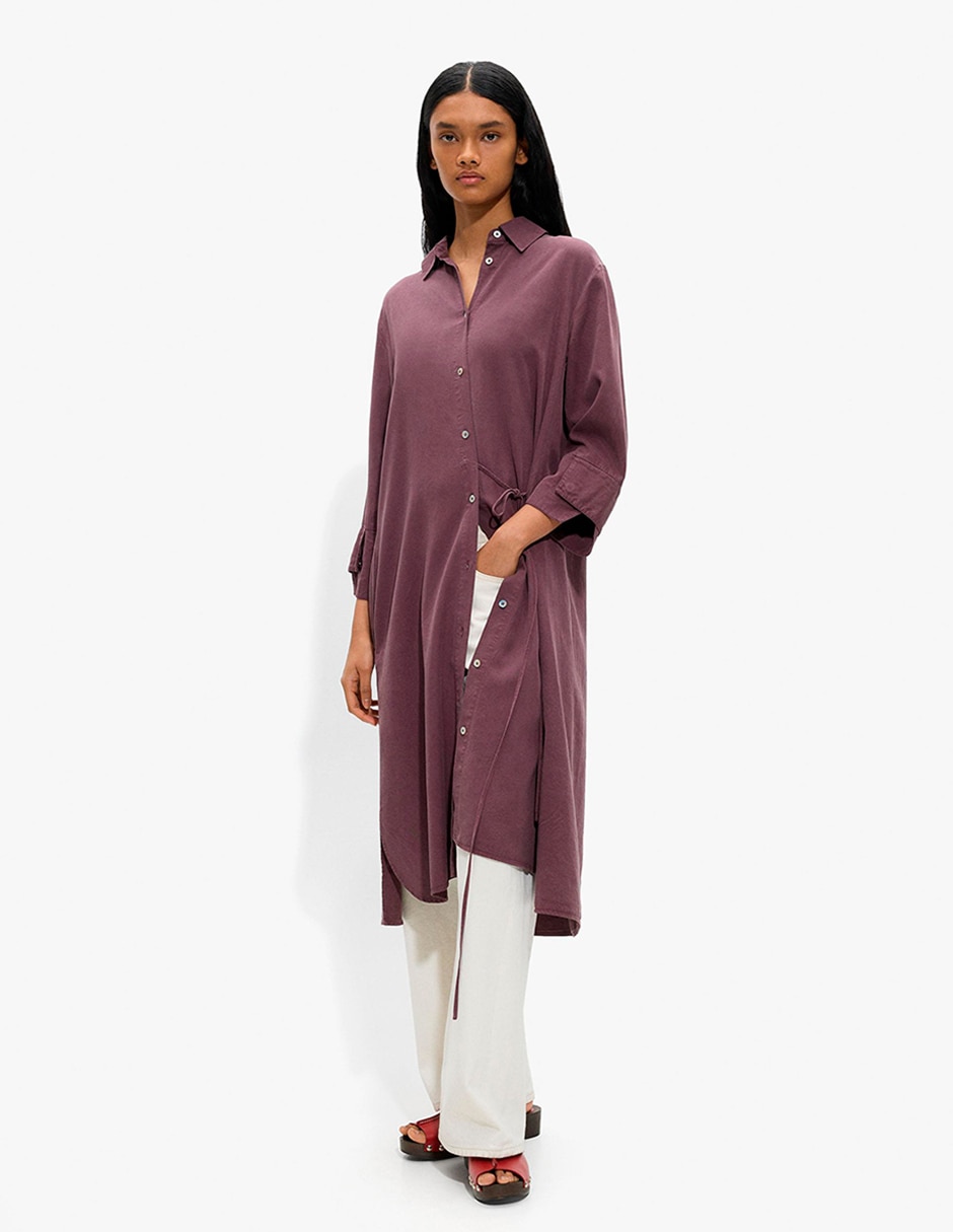 Vestido midi casual t display para mujer 4