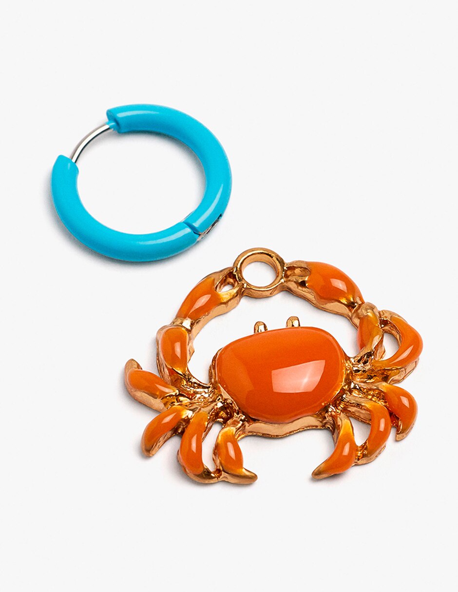Aretes largos bandana bay con acabado mate 2