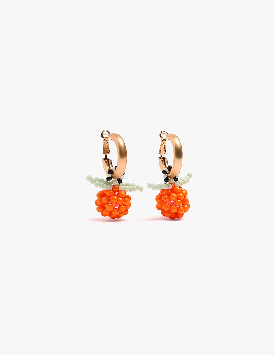 Aretes largos tutti block con acabado mate Aretes largos tutti block con acabado mate