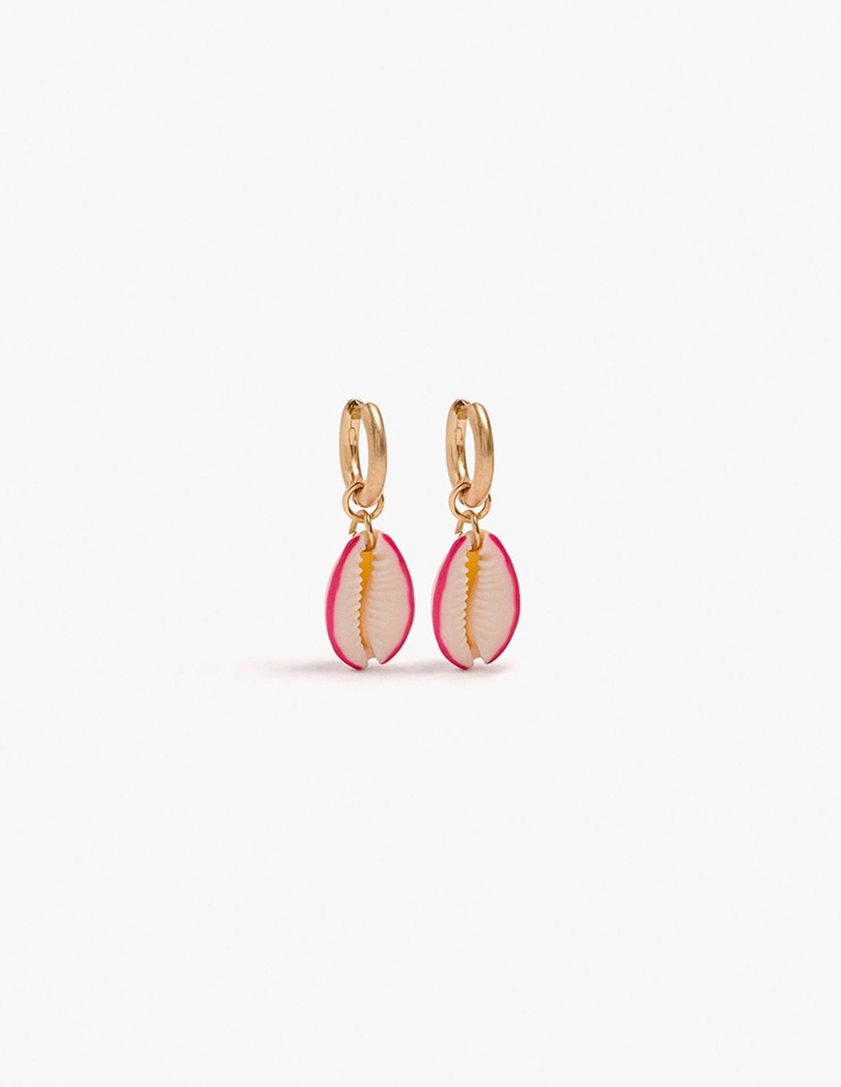 Aretes largos Bandana Bay con acabado mate Aretes largos Bandana Bay con acabado mate
