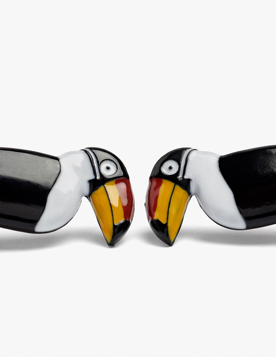 Aretes largos kruger land con acabado mate 2