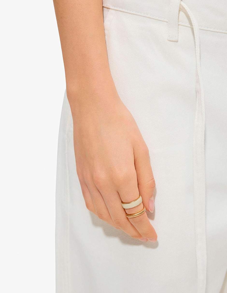 Anillo golden basics extra mate 4