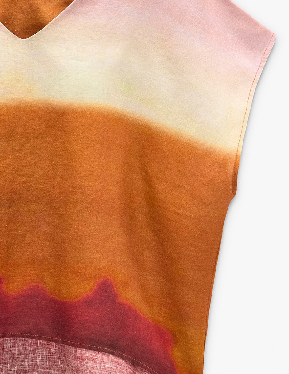 Blusa abril manga corta para mujer 6