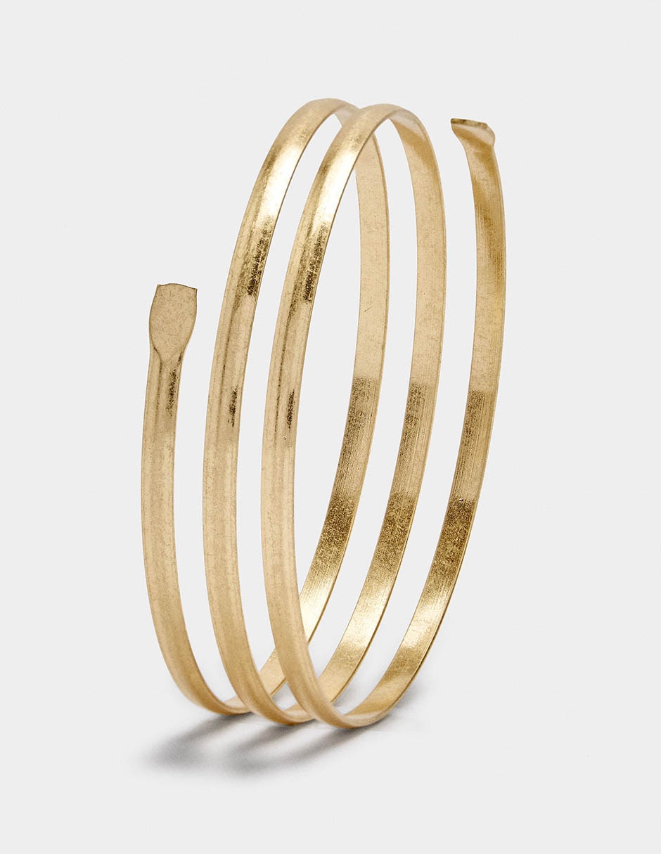 Pulsera de hierro con golden basics 2