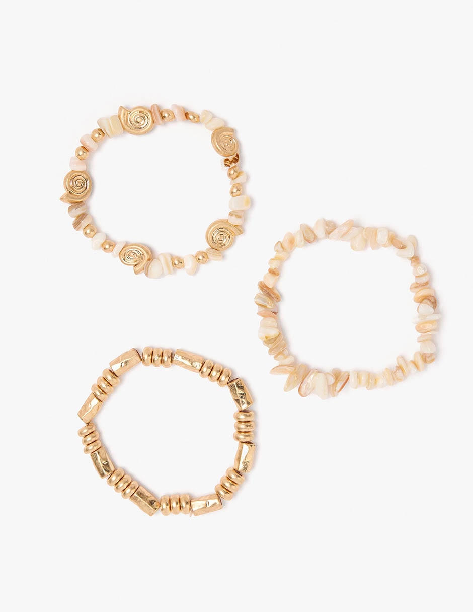 Pulsera con golden basics 3
