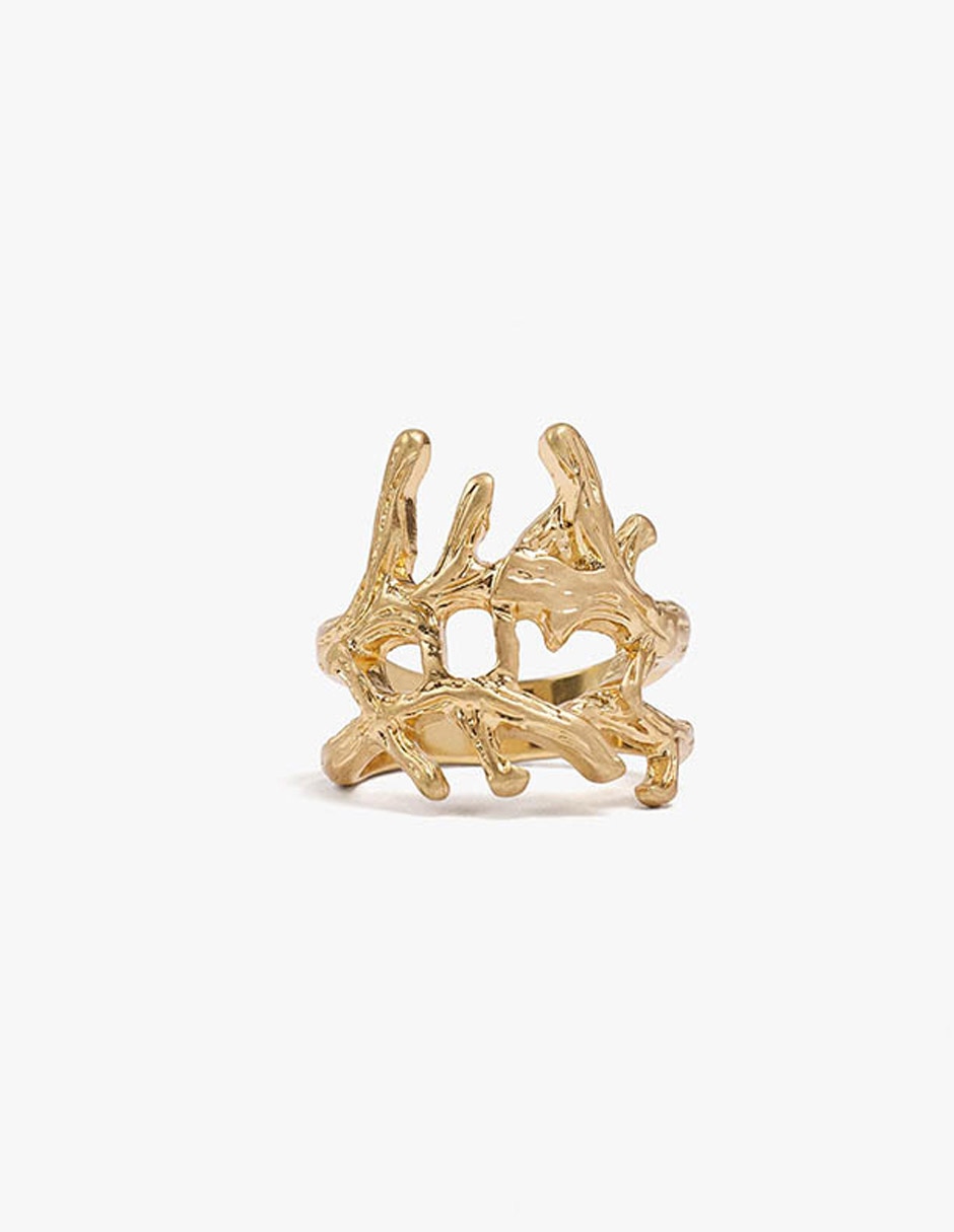 Anillo golden basics de zinc mate Anillo golden basics de zinc mate