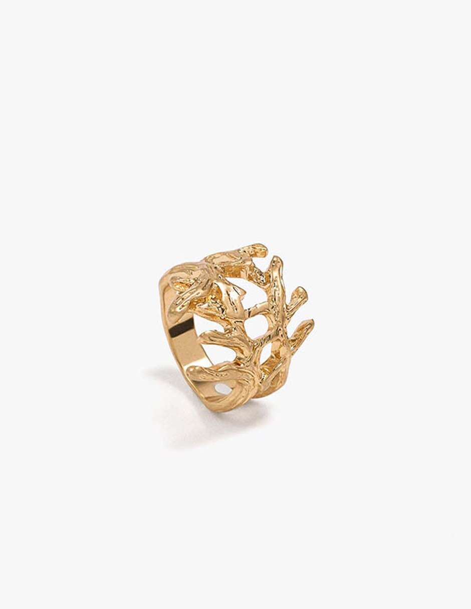 Anillo golden basics de zinc mate 2