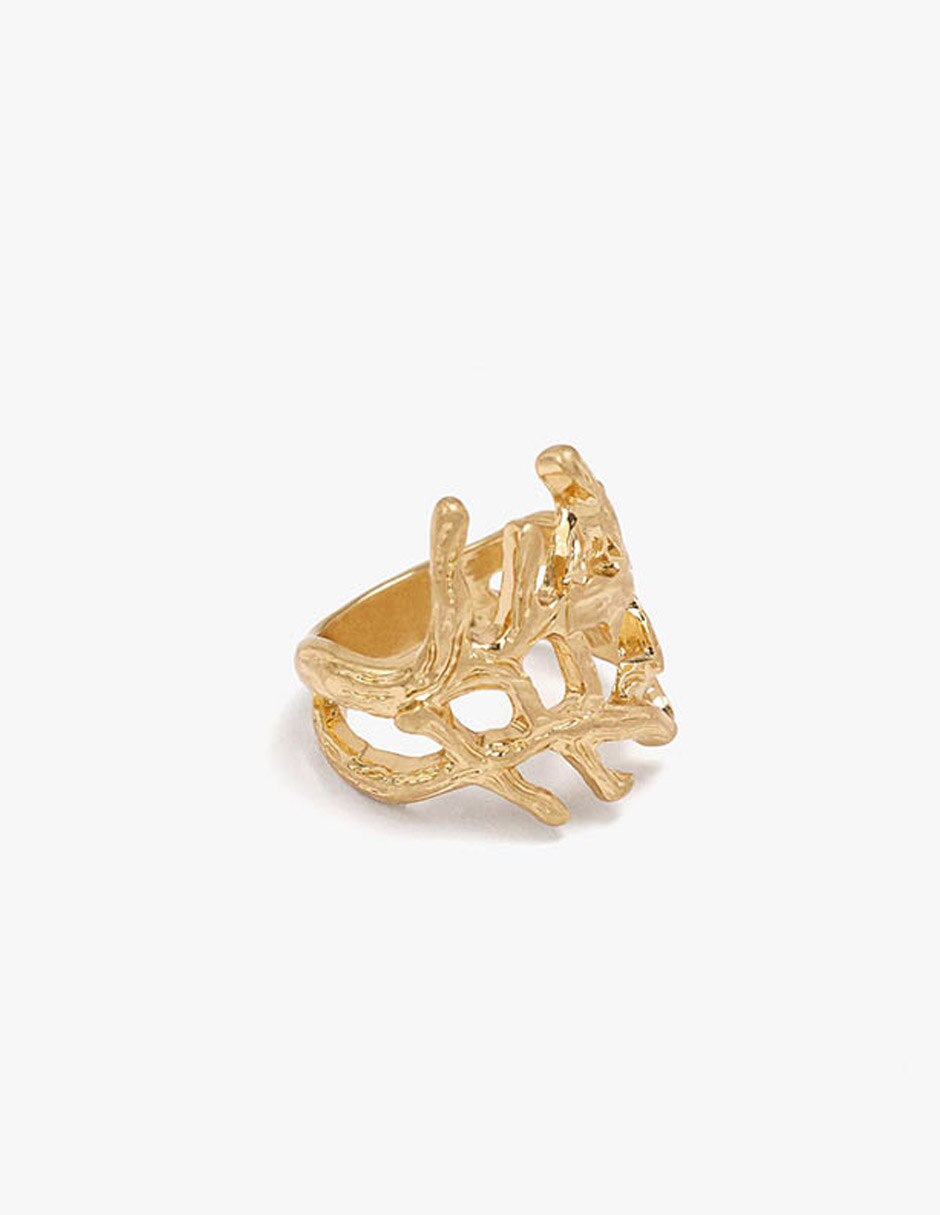 Anillo golden basics de zinc mate 4