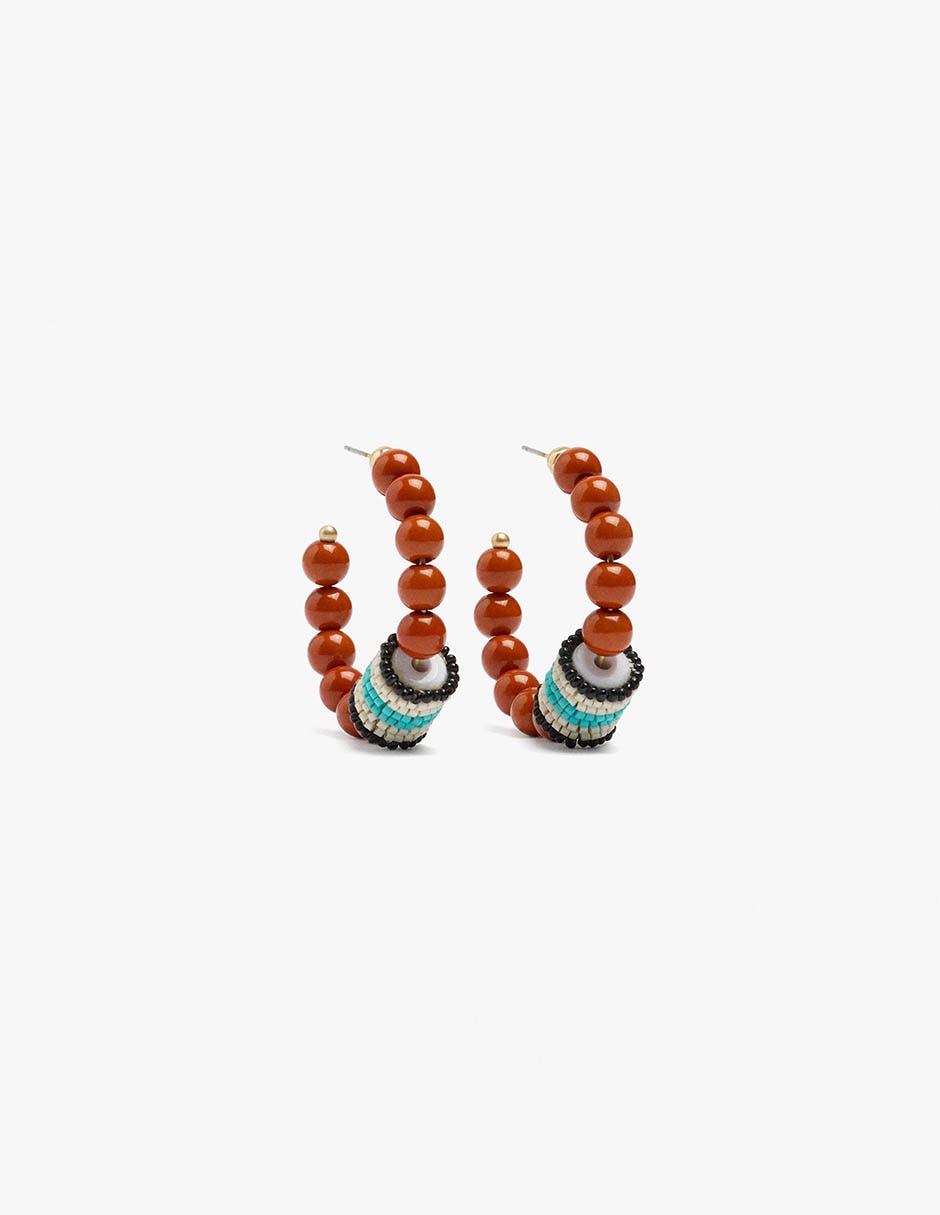 Aretes largos kruger land con acabado mate Aretes largos kruger land con acabado mate