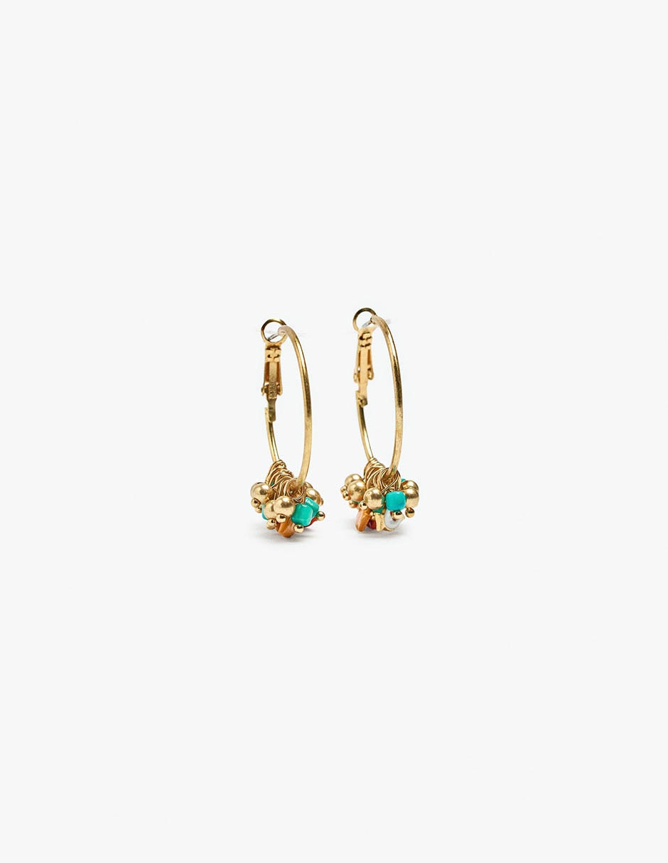 Aretes largos Pearl Jam con acabado mate 1