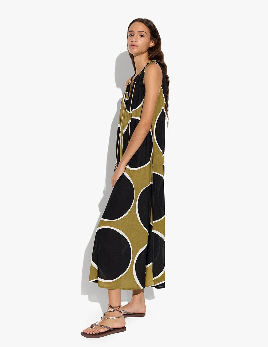 Vestido Largo Casual T DISPLAY 2 JUNHO para mujer 3