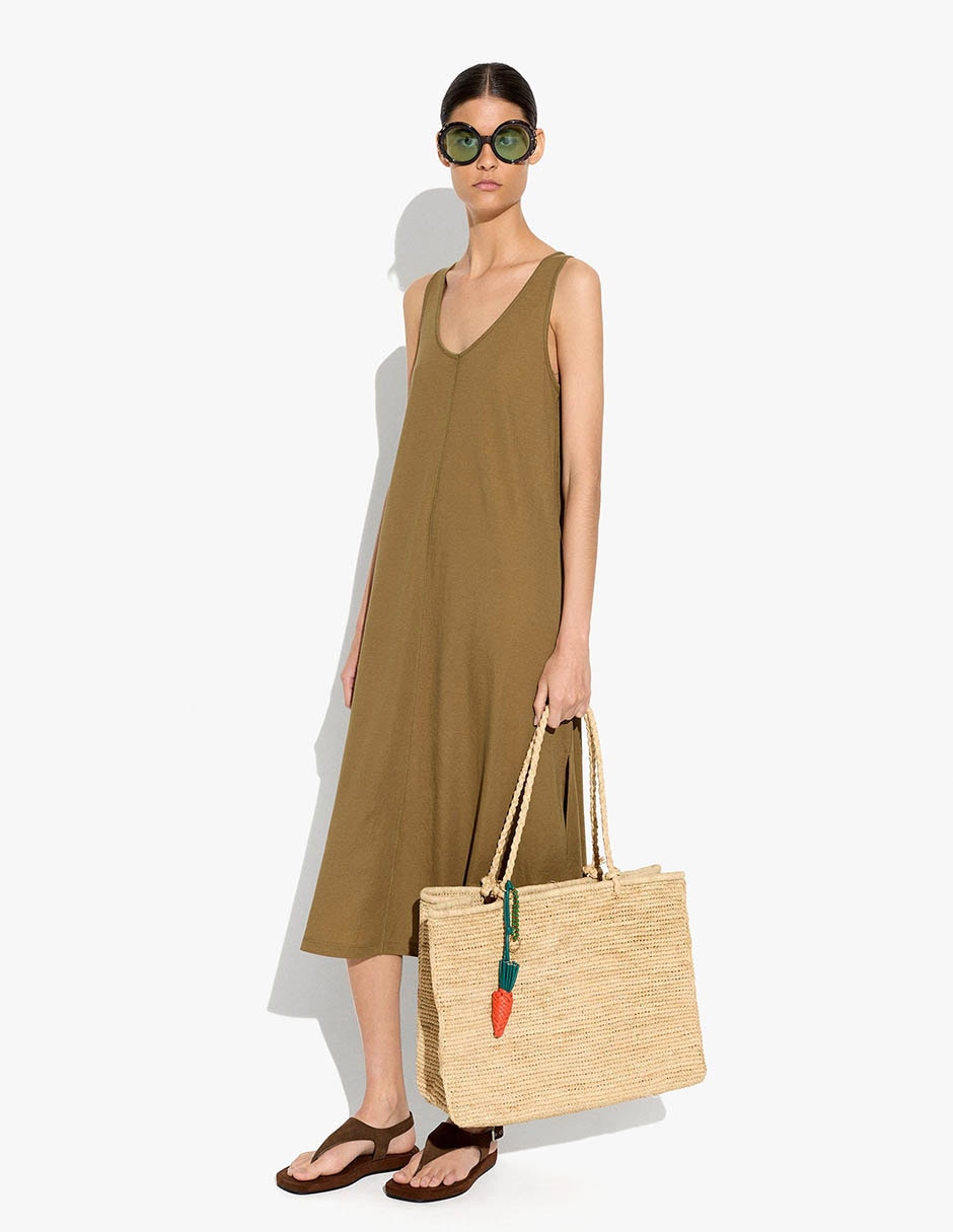 Vestido largo casual t display para mujer 7