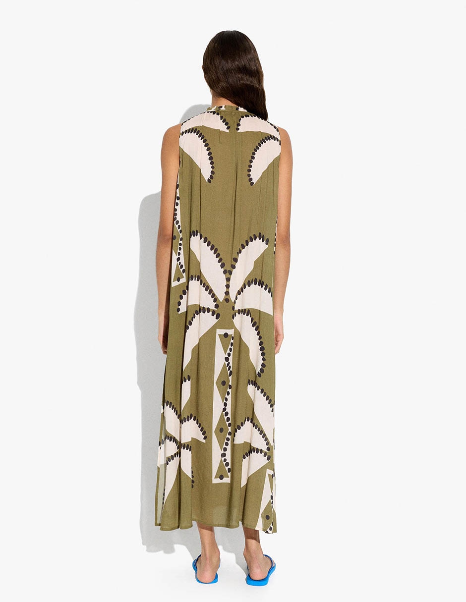 Vestido Largo Casual T DISPLAY 2 JUNHO para mujer 2
