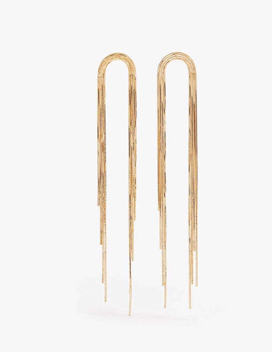 Arete Golden delicates con acabado mate