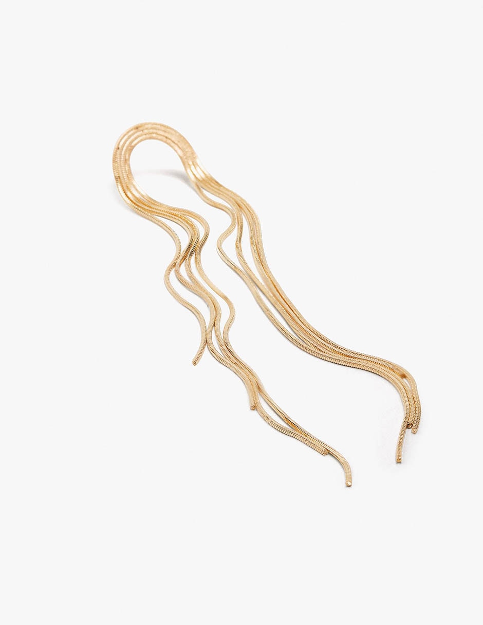 Arete Golden delicates con acabado mate 2