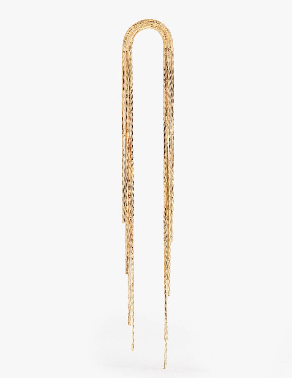 Arete Golden delicates con acabado mate 3