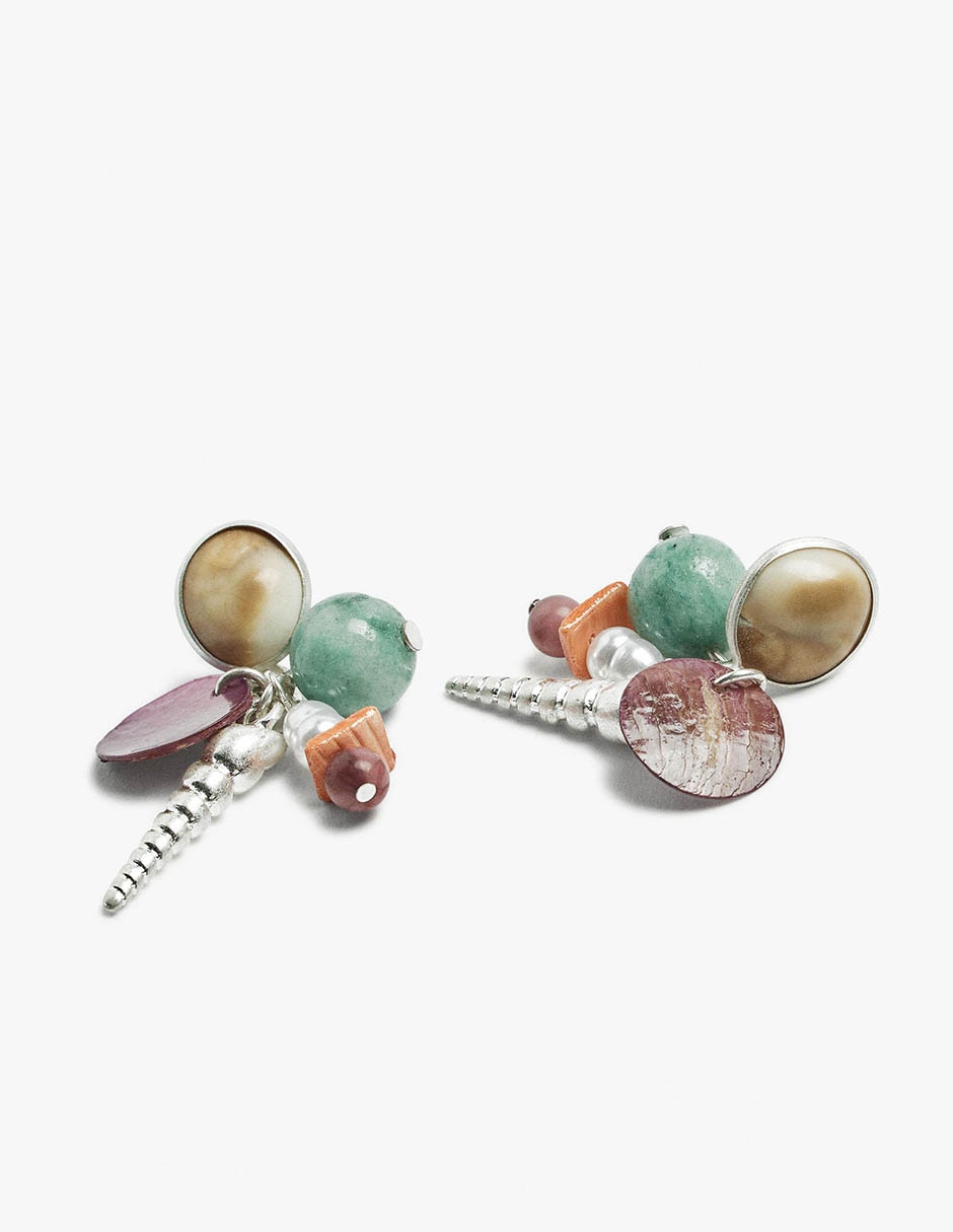 Aretes mare con acabado mate 2