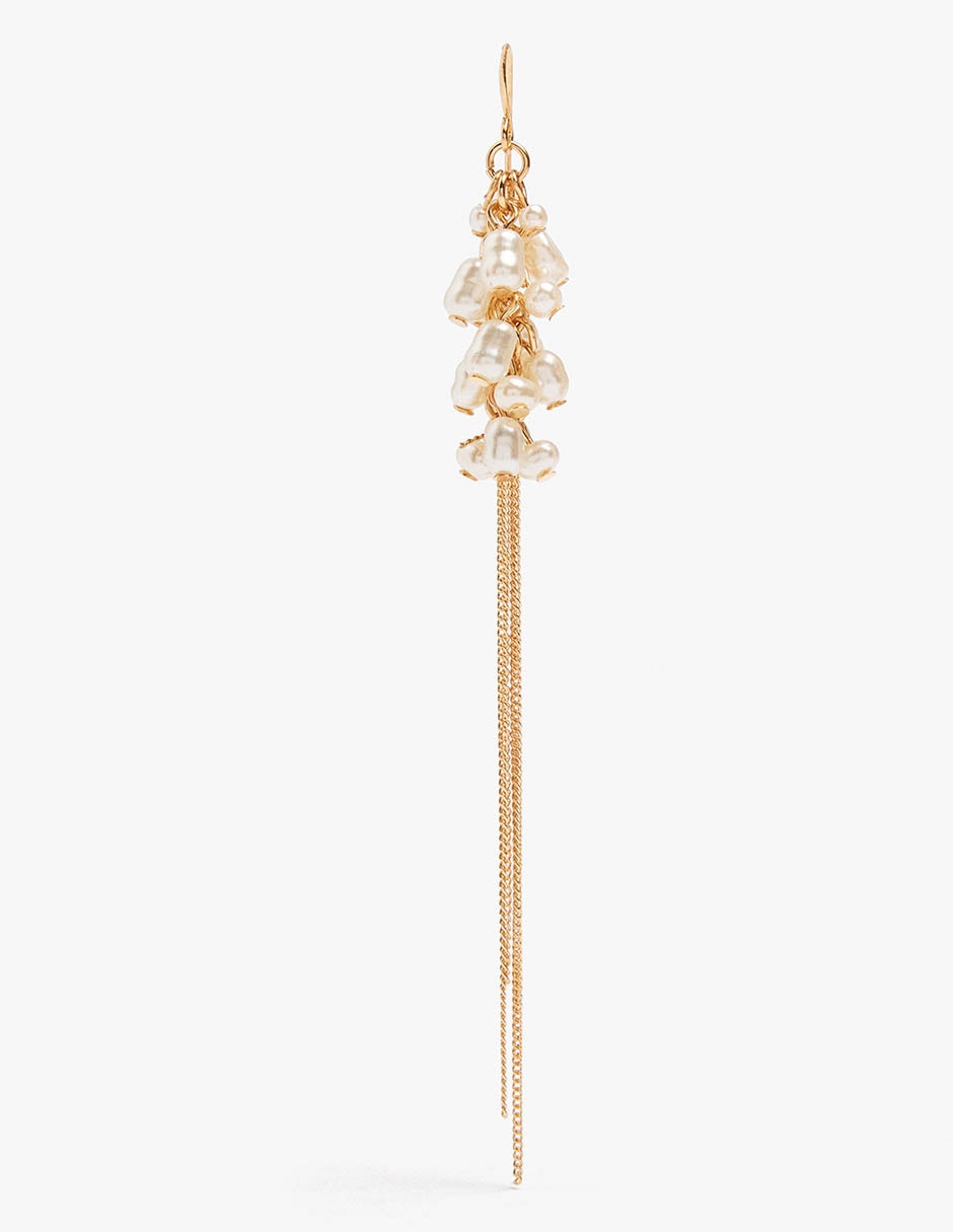 Arete Golden delicates de zinc con acabado mate 3