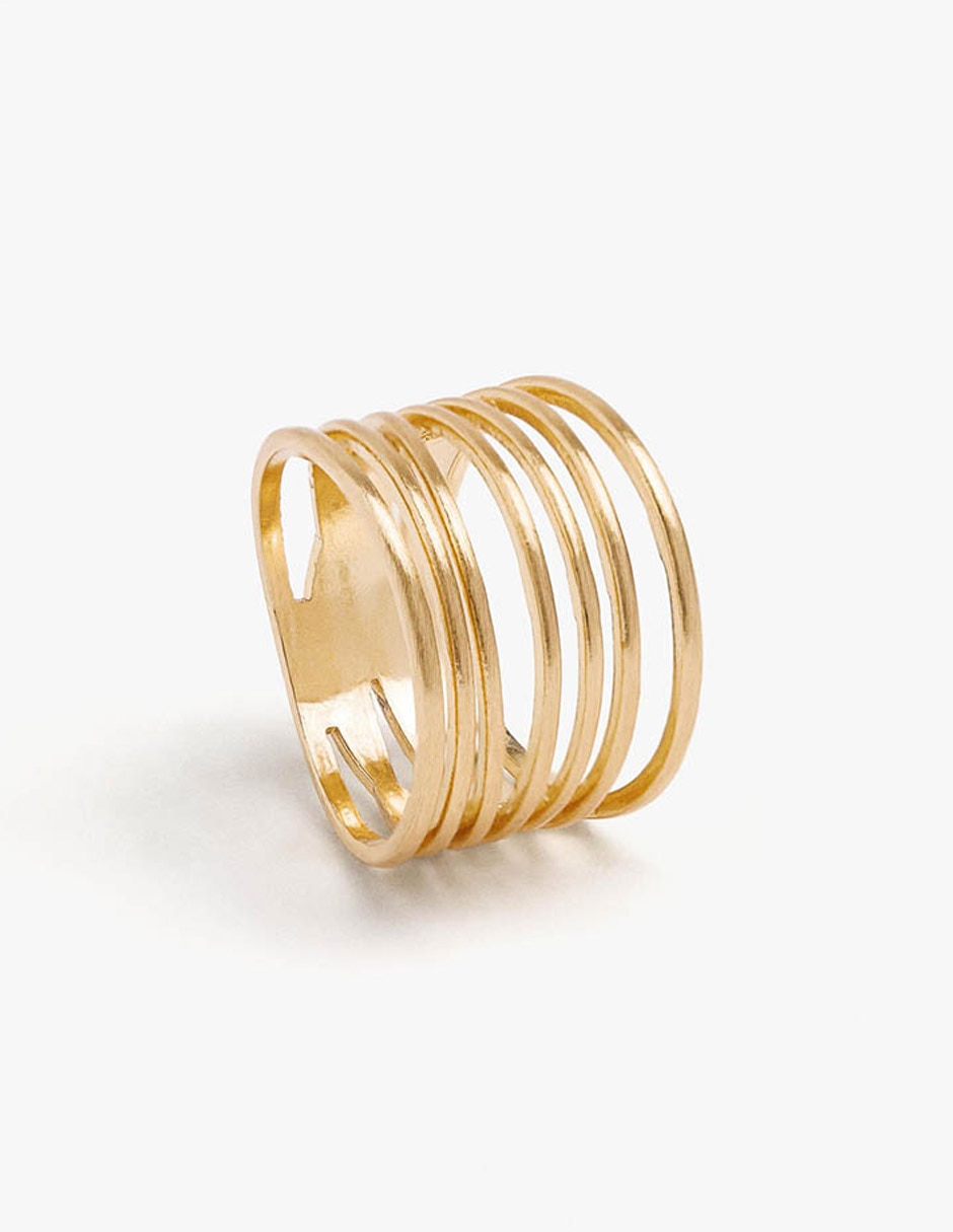 Anillo golden delicates de latón 2