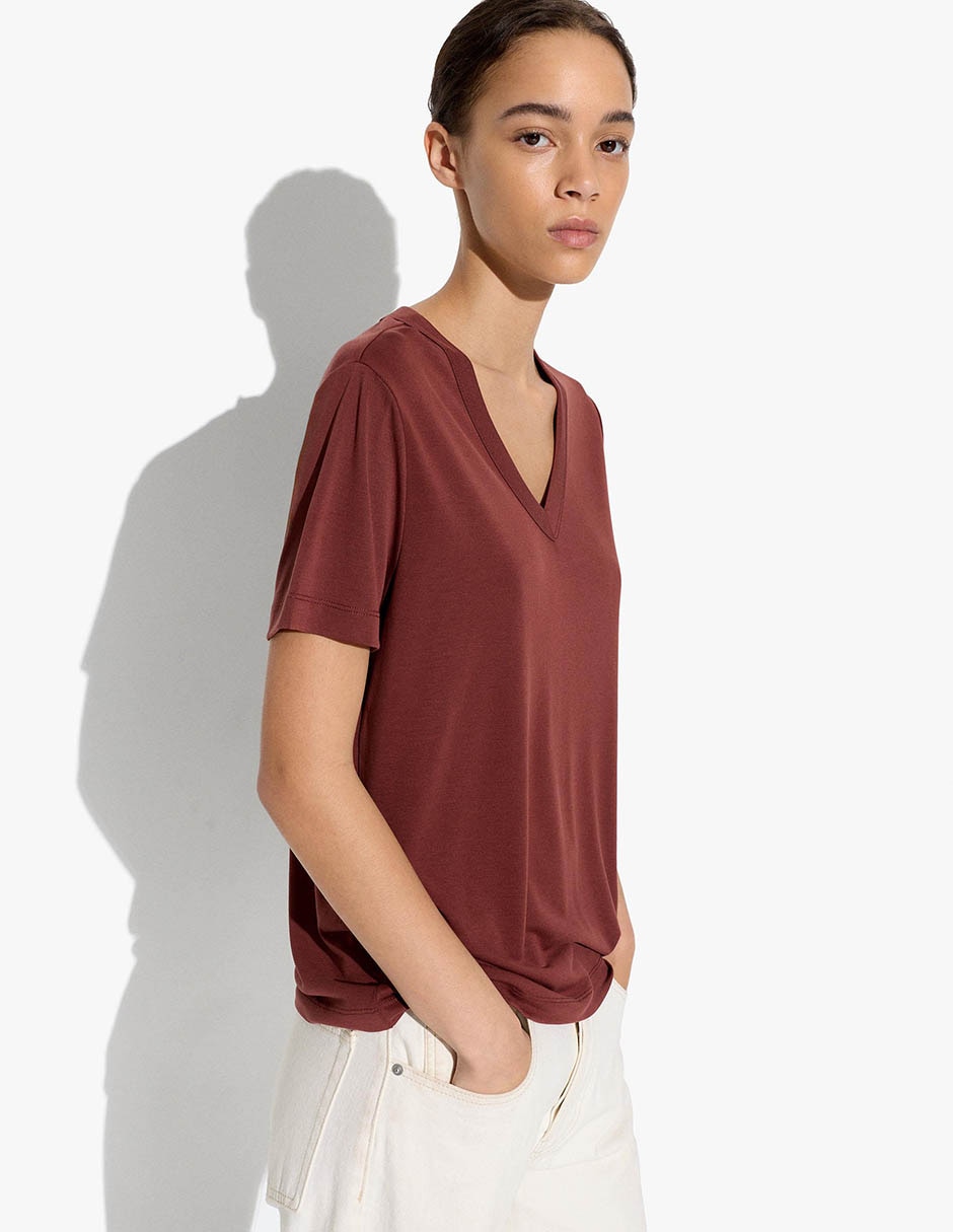 Playera manga corta t display cuello redondo para mujer Playera manga corta t display cuello redondo para mujer