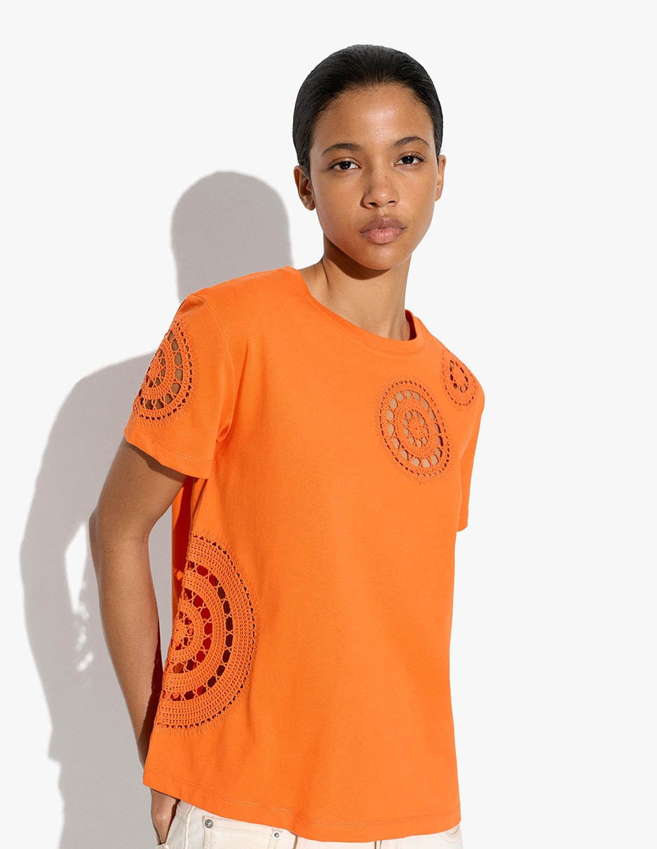 Playera manga corta paris junho cuello redondo para mujer 1