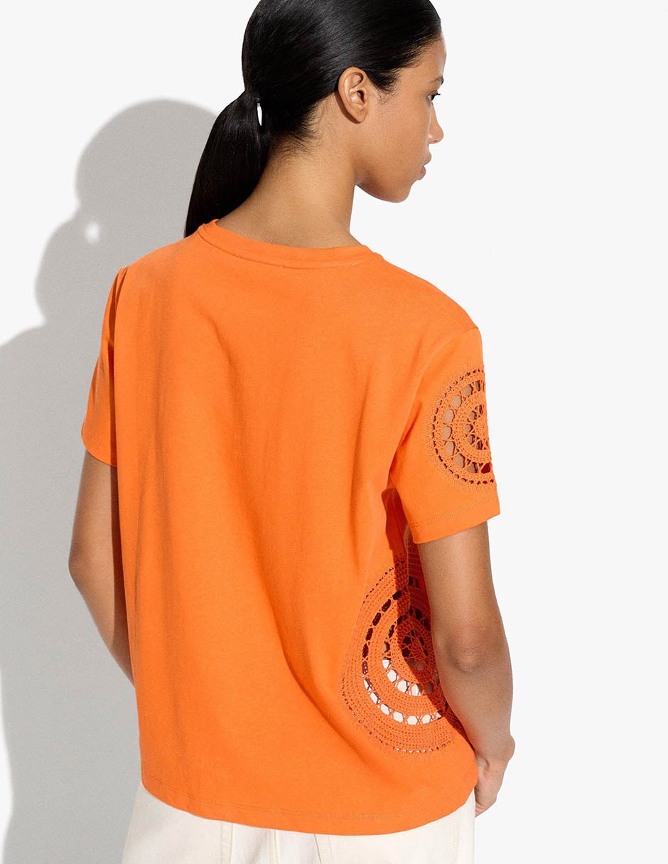 Playera manga corta paris junho cuello redondo para mujer 2