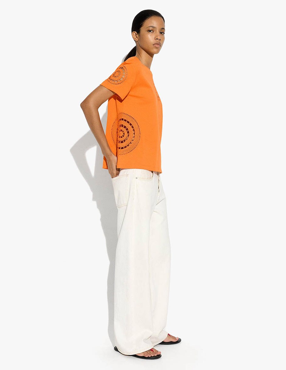 Playera manga corta paris junho cuello redondo para mujer 7