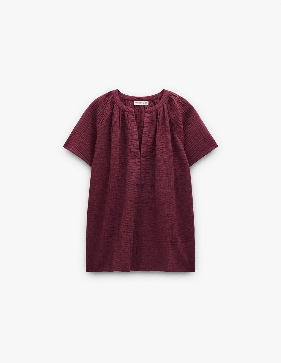 Camisa/Sobrecamisa de Algodón manga Sin manga para mujer 7