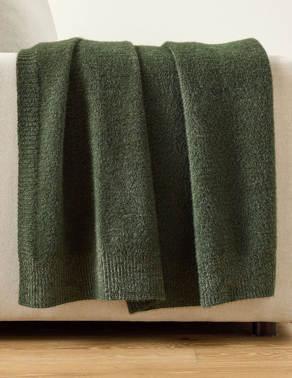 Frazada de tejido chenille Cozy Eyelash Throw