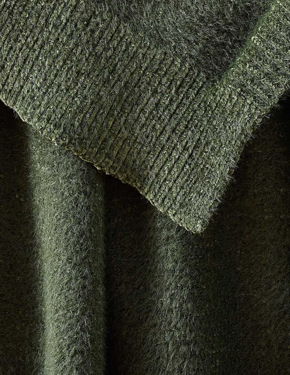 Frazada de tejido chenille Cozy Eyelash Throw 2