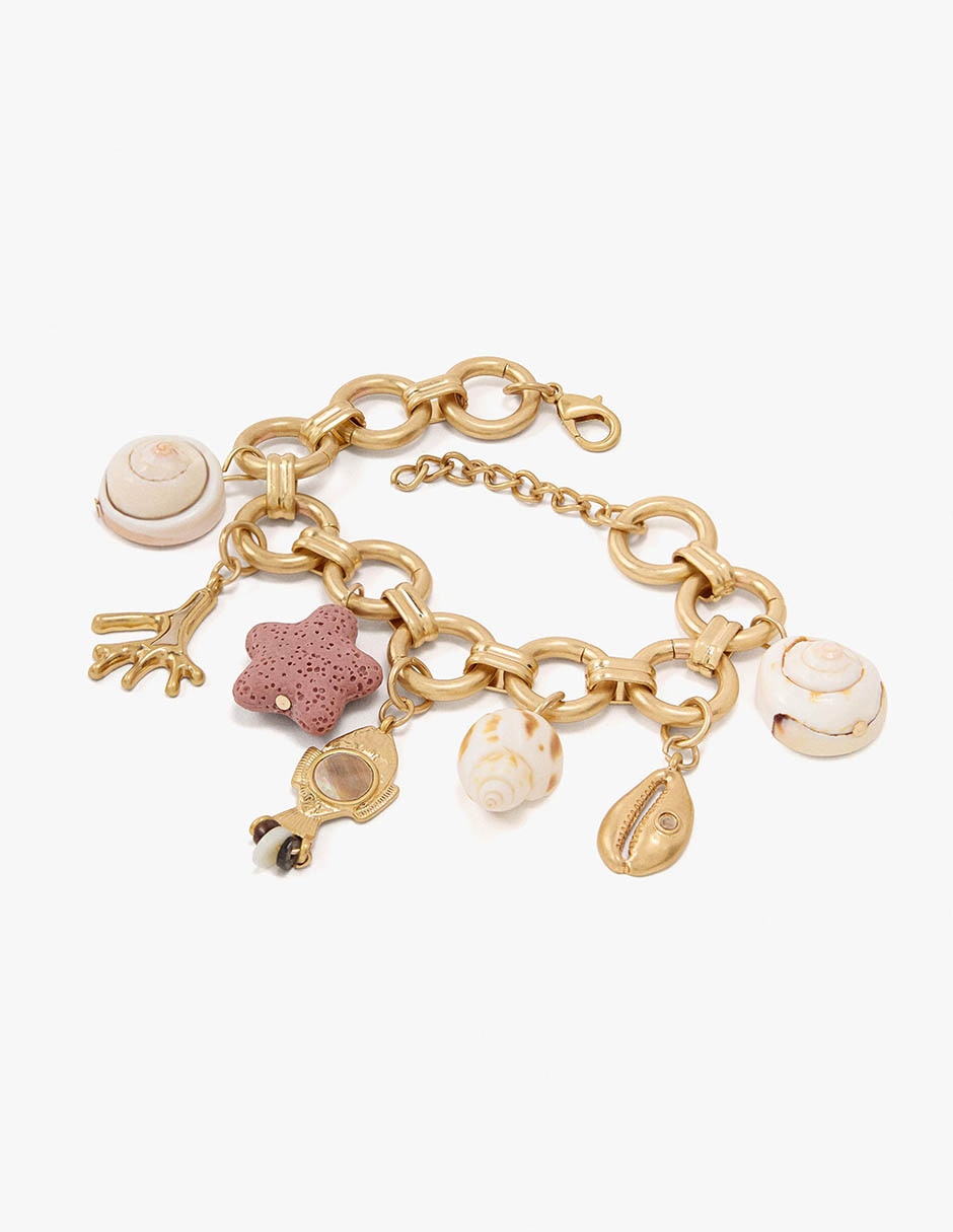 Pulsera con golden basics 2