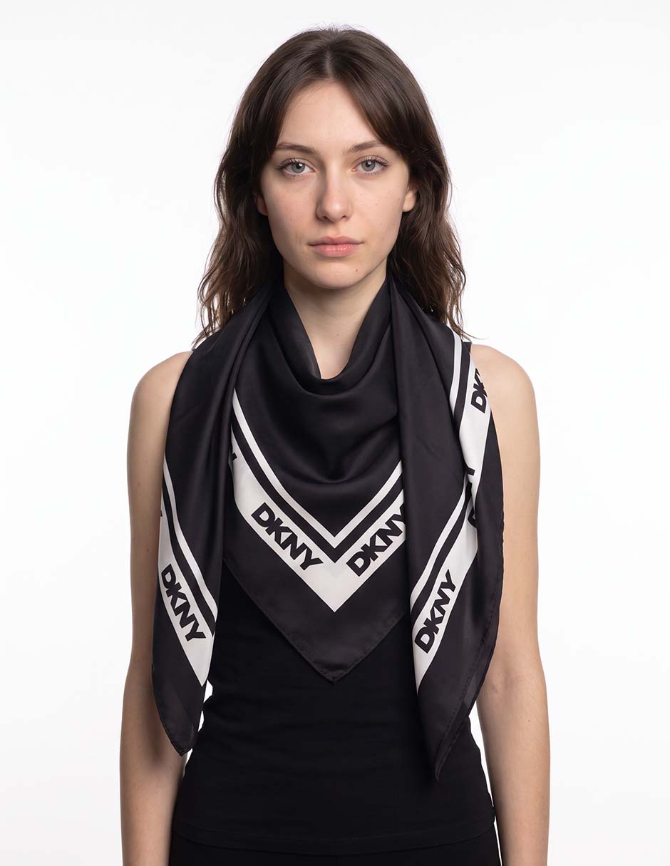 Mascada con estampado gráfico para mujer Mascada con estampado gráfico para mujer