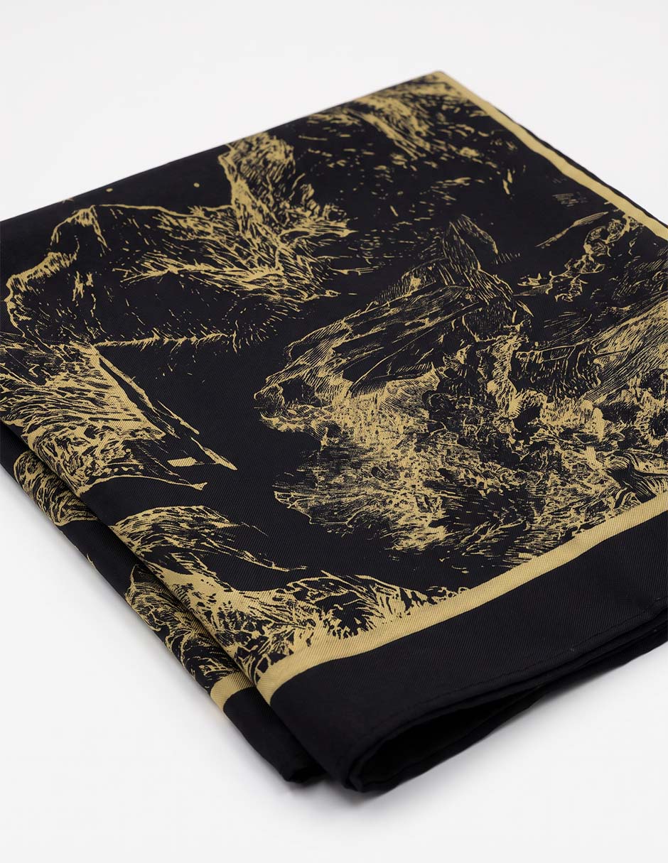 Pashmina con estampado gráfico para mujer 2