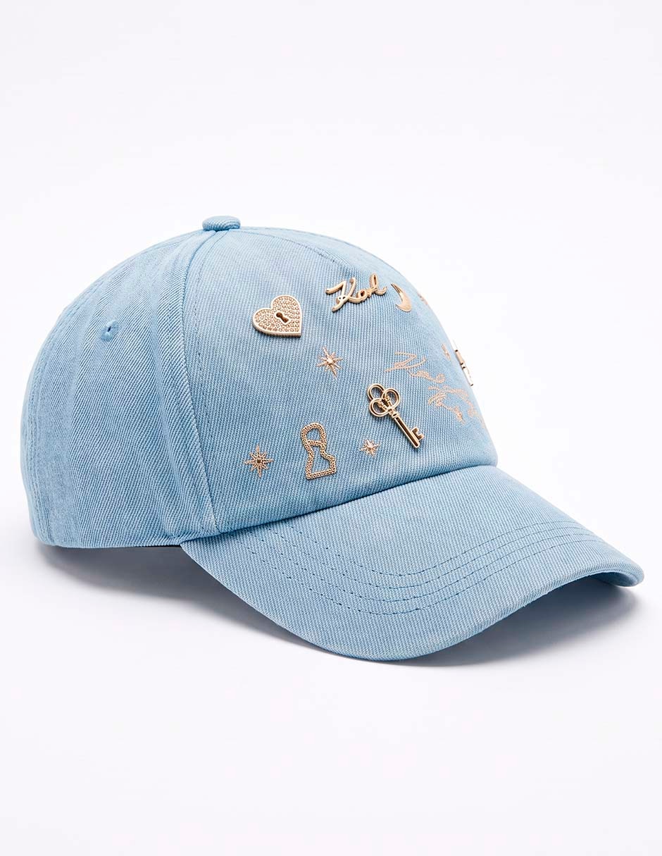 Gorra visera curva broche para mujer