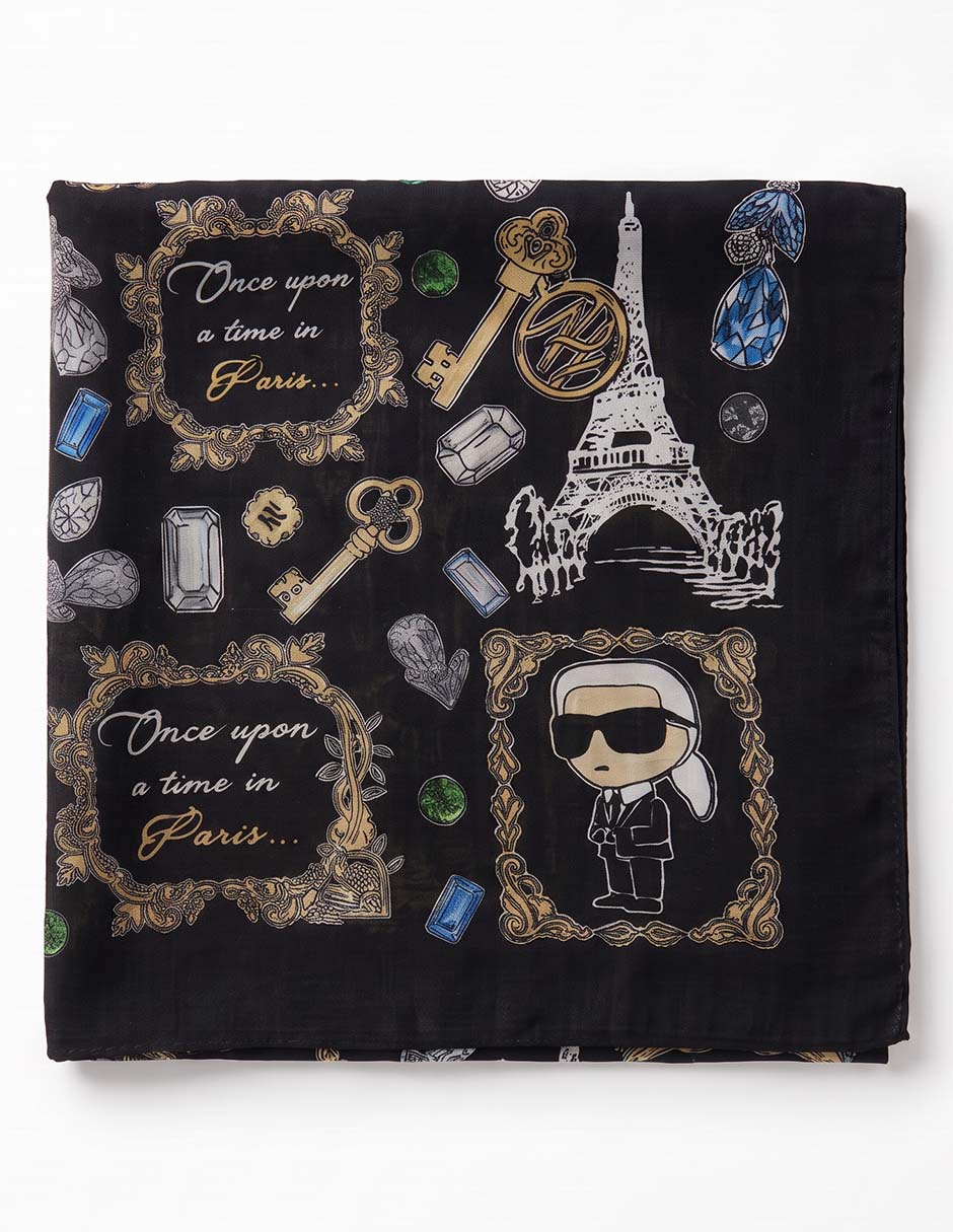 Pashmina con estampado gráfico para mujer 3