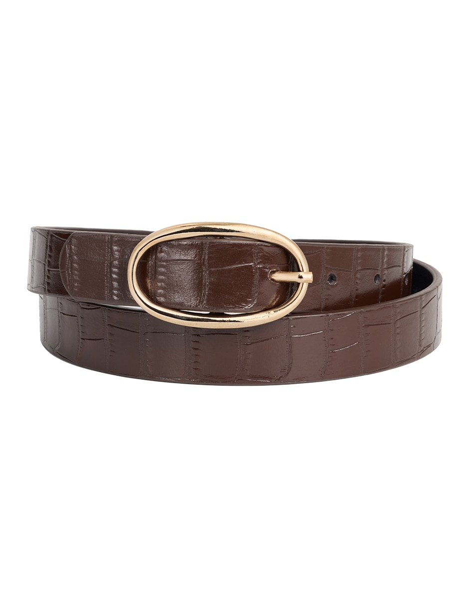 Cinturón para de piel bovino para mujer