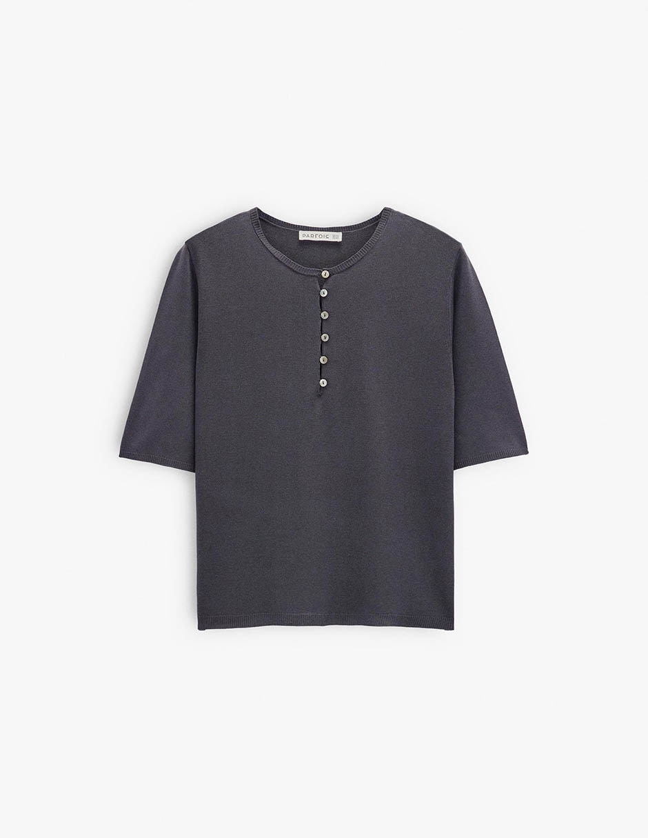 Suéter cuello redondo para mujer 4