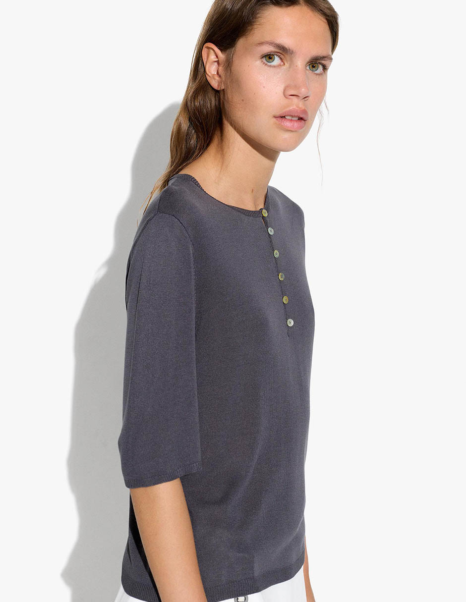 Suéter cuello redondo para mujer 5