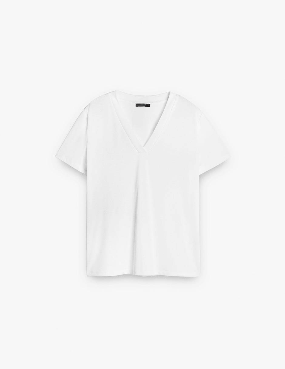 Playera manga corta cuello redondo para mujer 5