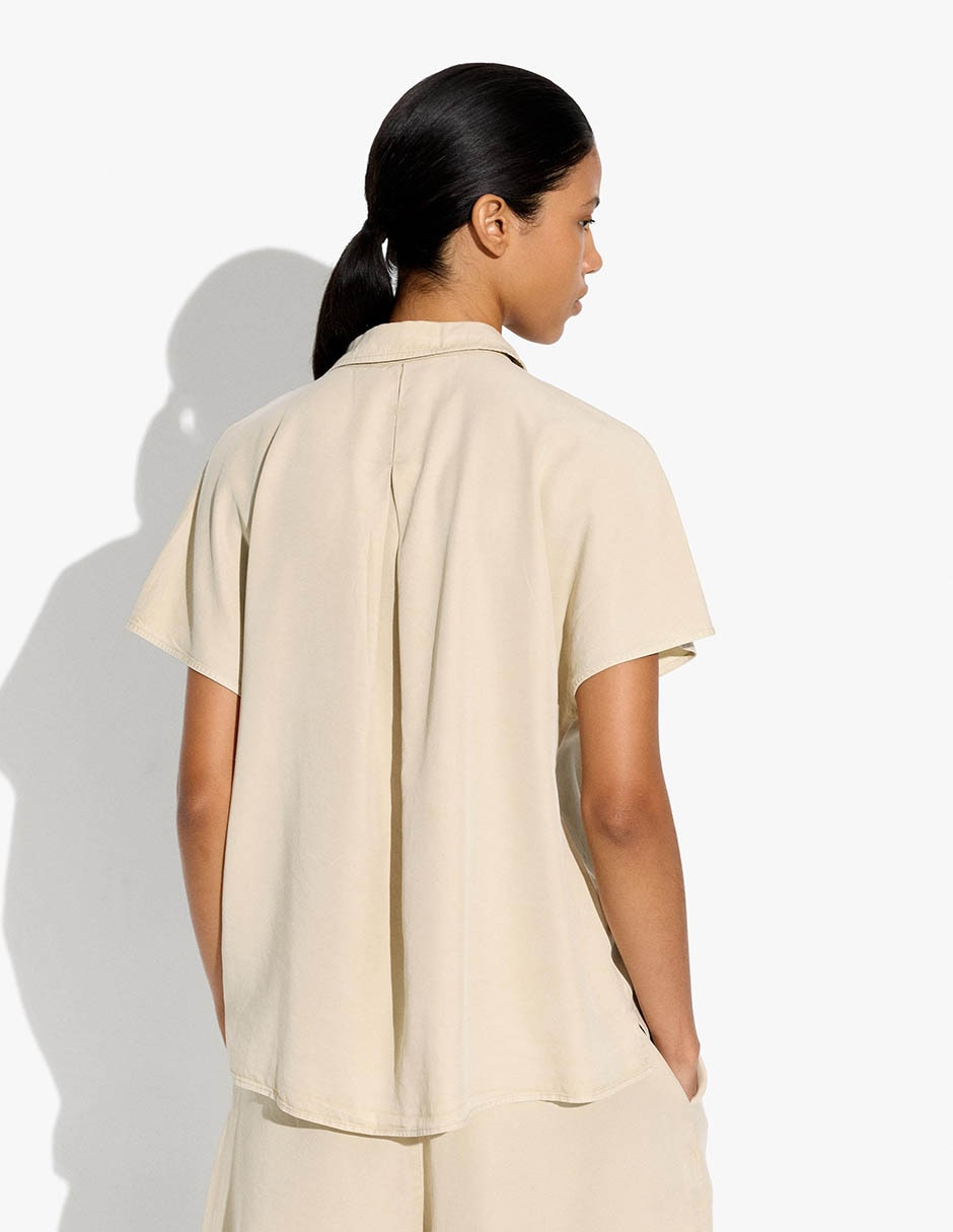 Camisa/Sobrecamisa de Lyocell manga Sin manga para mujer 2