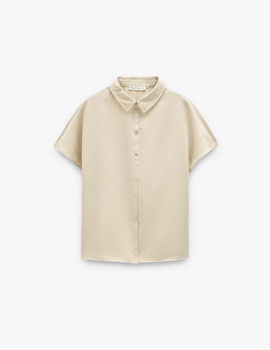 Camisa/Sobrecamisa de Lyocell manga Sin manga para mujer 5