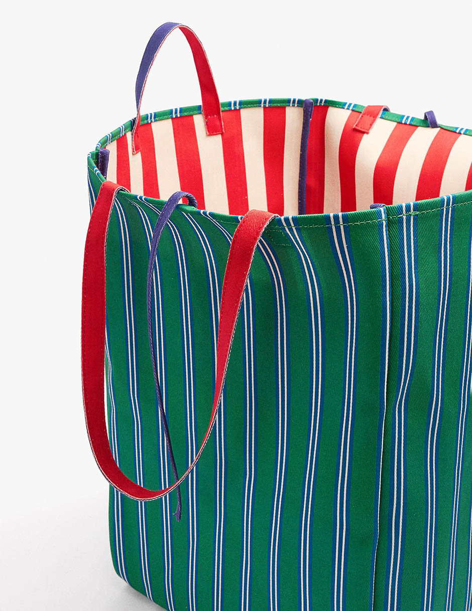 Bolsa shopper de algodón para mujer 3