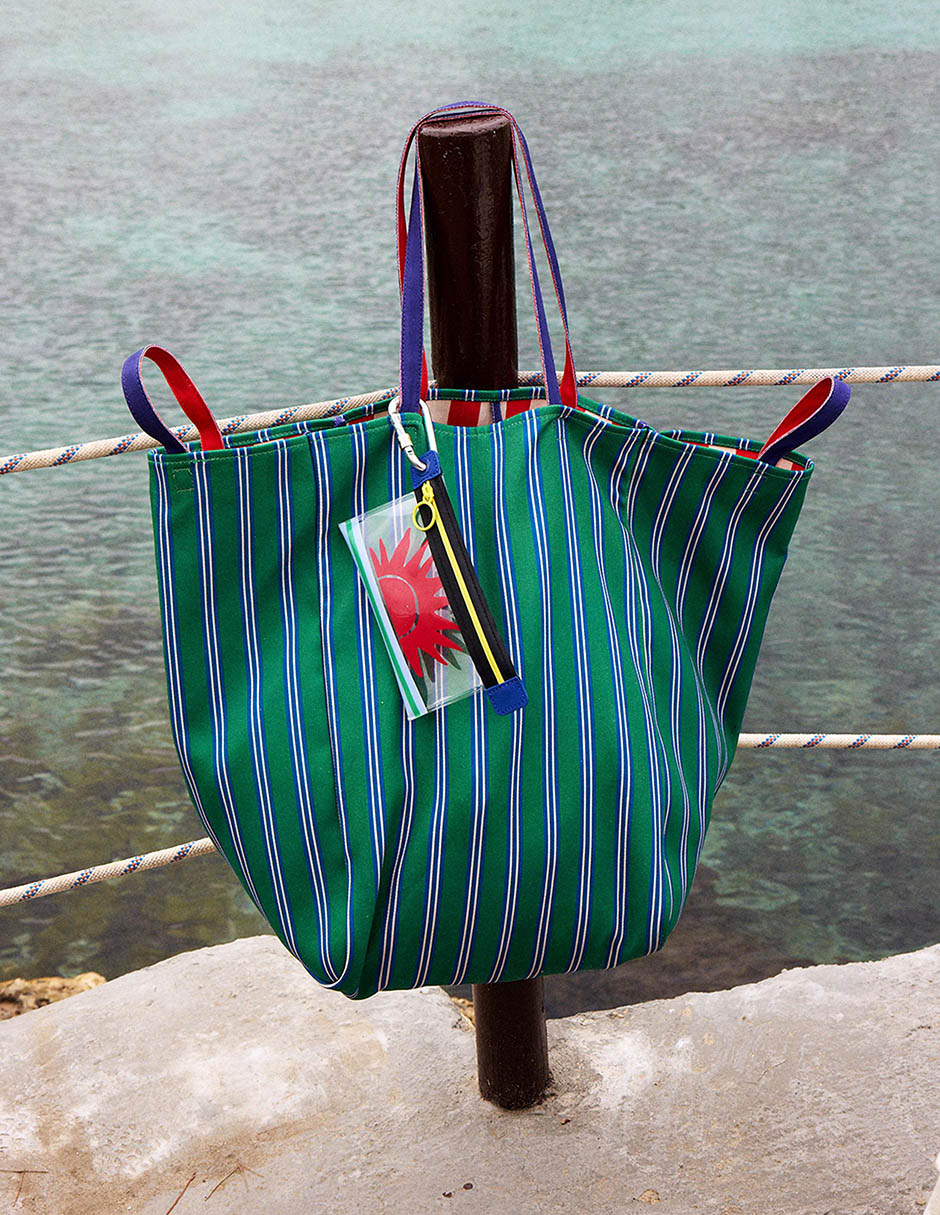 Bolsa shopper de algodón para mujer 7