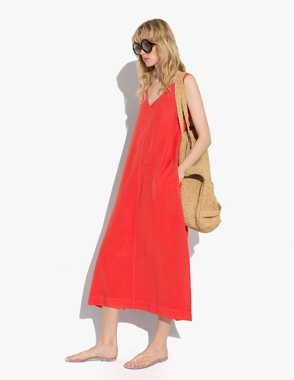 Vestido midi casual para mujer 4