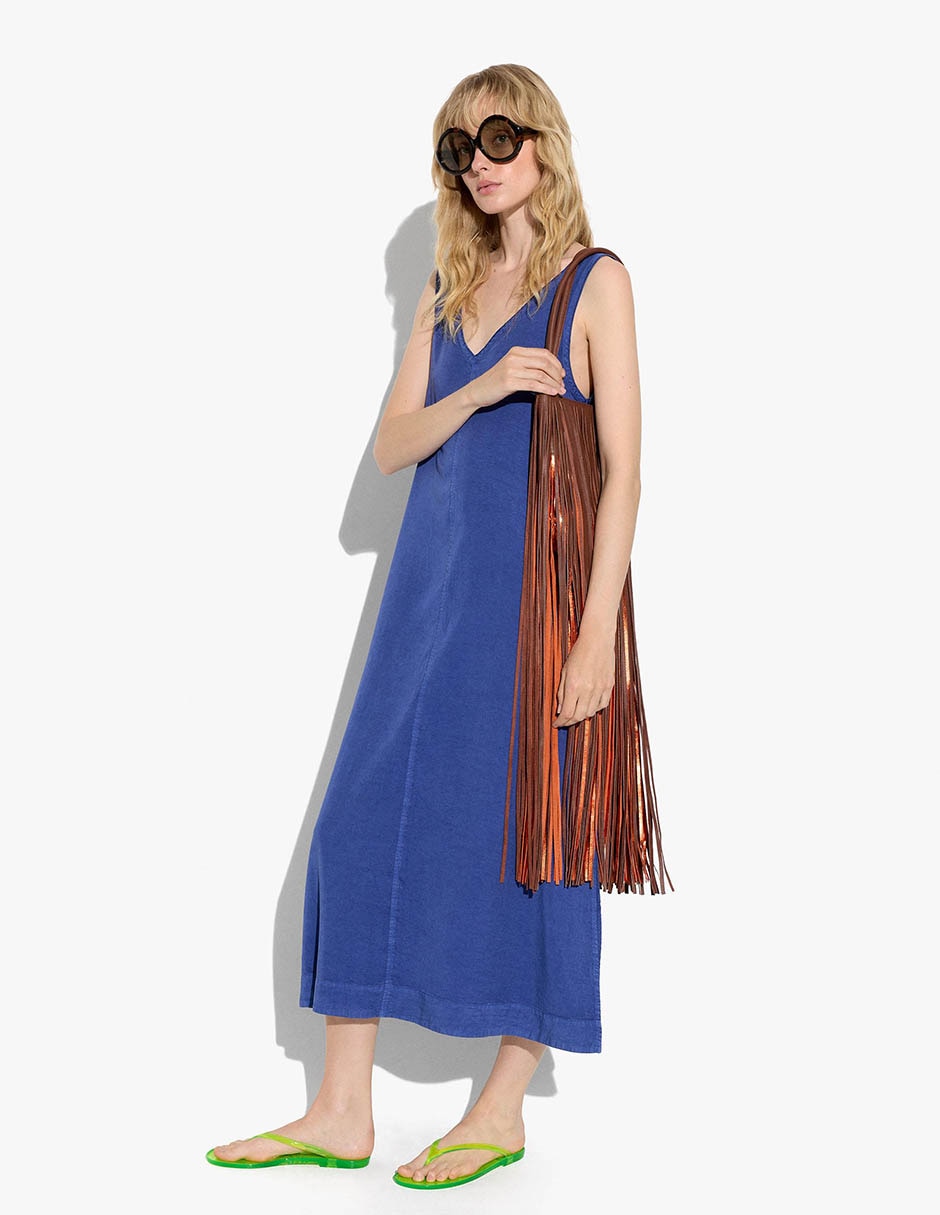 Vestido midi casual para mujer