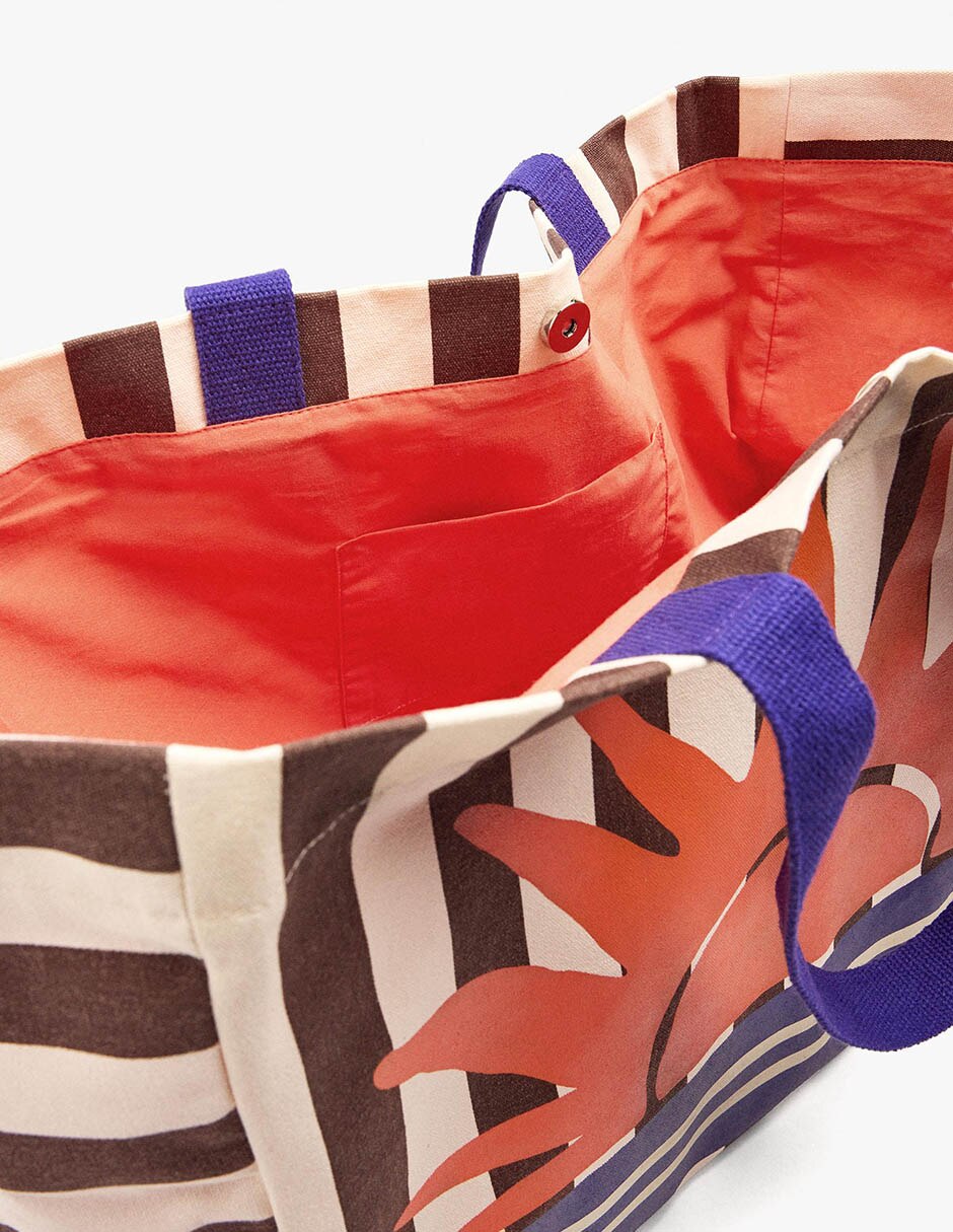 Bolsa shopper de algodón para mujer 4