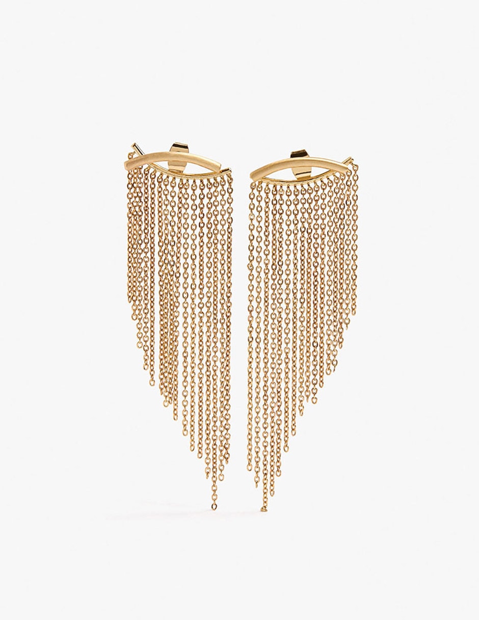 Aretes de hierro con acabado mate